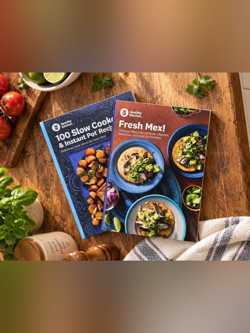 Fresh Mex! Cookbook - Blue and Brown Cover